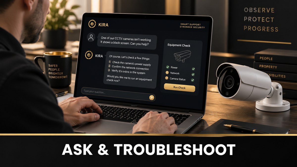Illustrative KIRA troubleshooting assistance